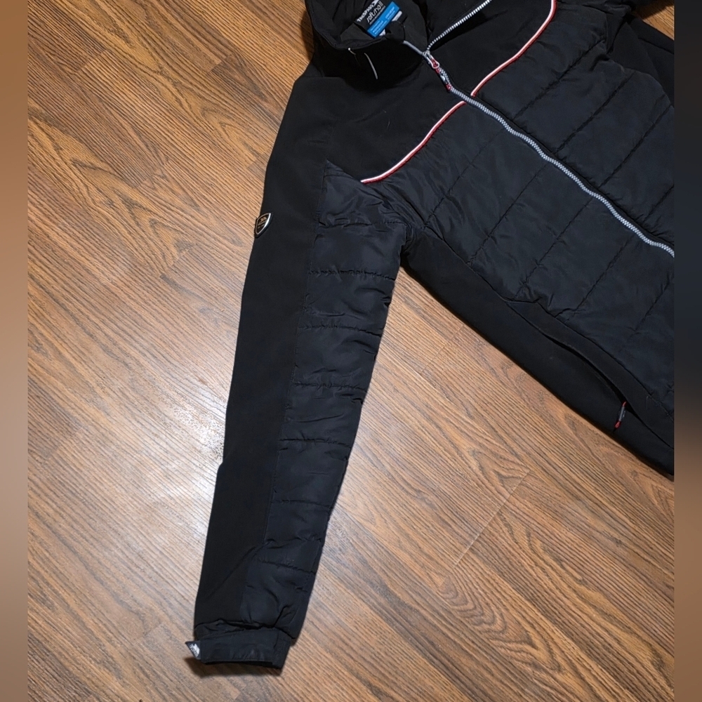 Trespass Coldheat TP50 Padded Winter Ski Jacket Mens Large Black Soft Shell E12 - Picture 5 of 13